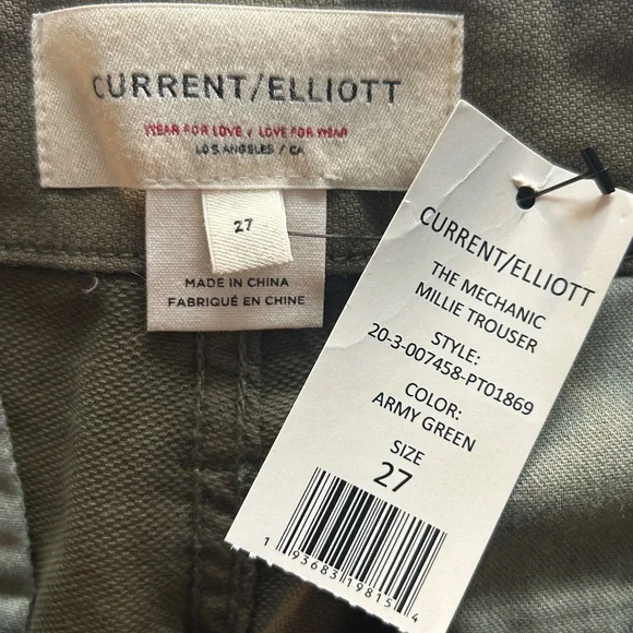Current/Elliott the Mechanic Millie Trouser army green - Picture 4 of 10